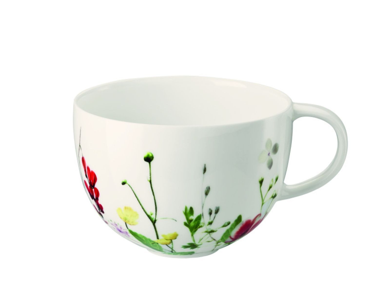 Rosenthal Tasse Brillance Fleurs Sauvages Kombi-Obertasse 0,3 l, Bone China, Tassen
