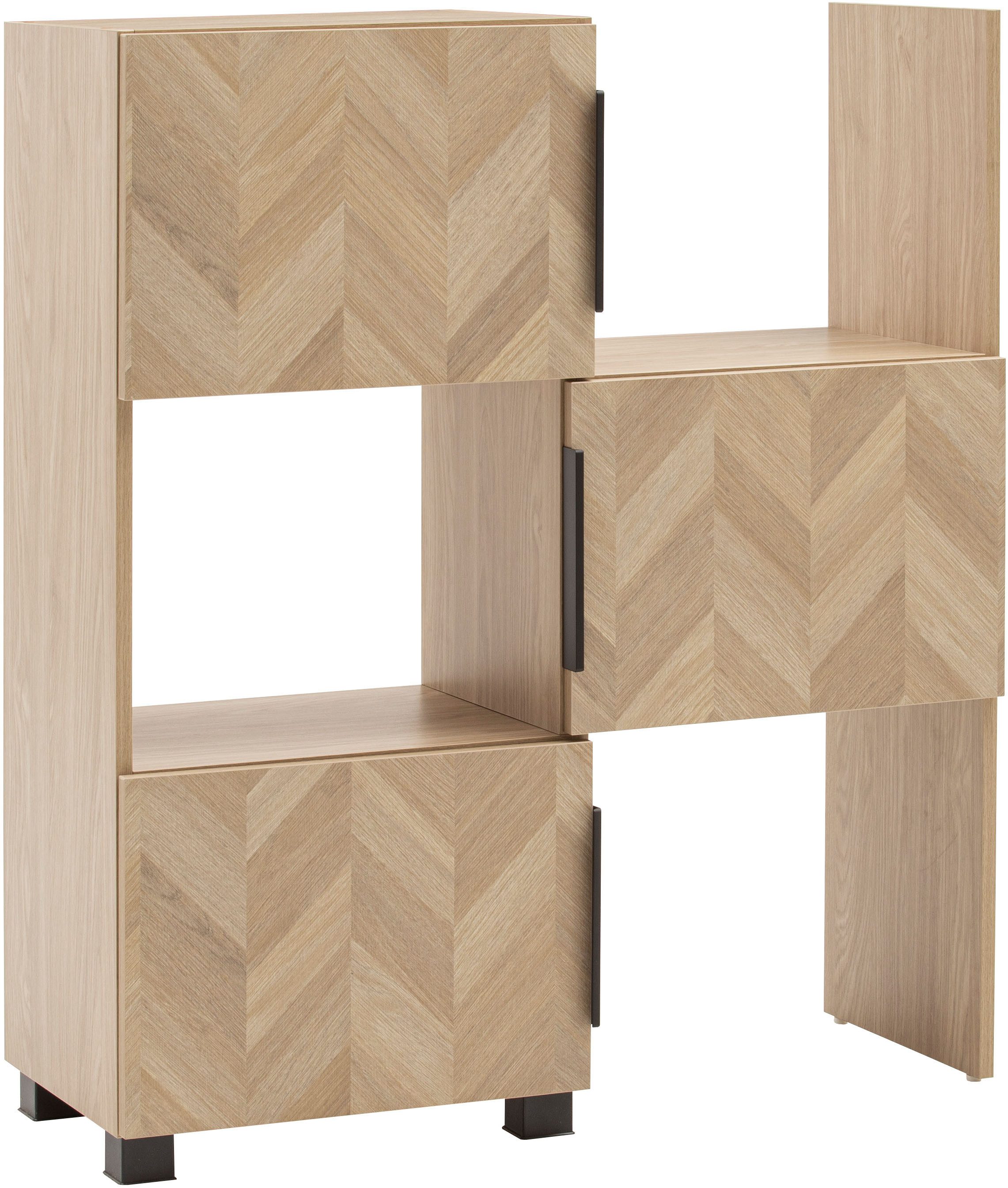 Schildmeyer Schieberegal Piazza, Breite 78 cm, mit 3 Türen, 1-tlg., Made in Germany