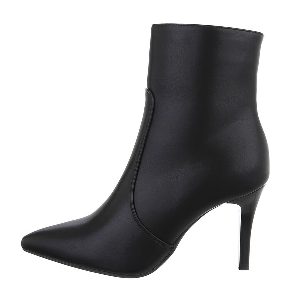 Schwarz Ital-Design & in Party High-Heel-Stiefelette High-Heel Damen Stiefeletten Pfennig-/Stilettoabsatz Clubwear