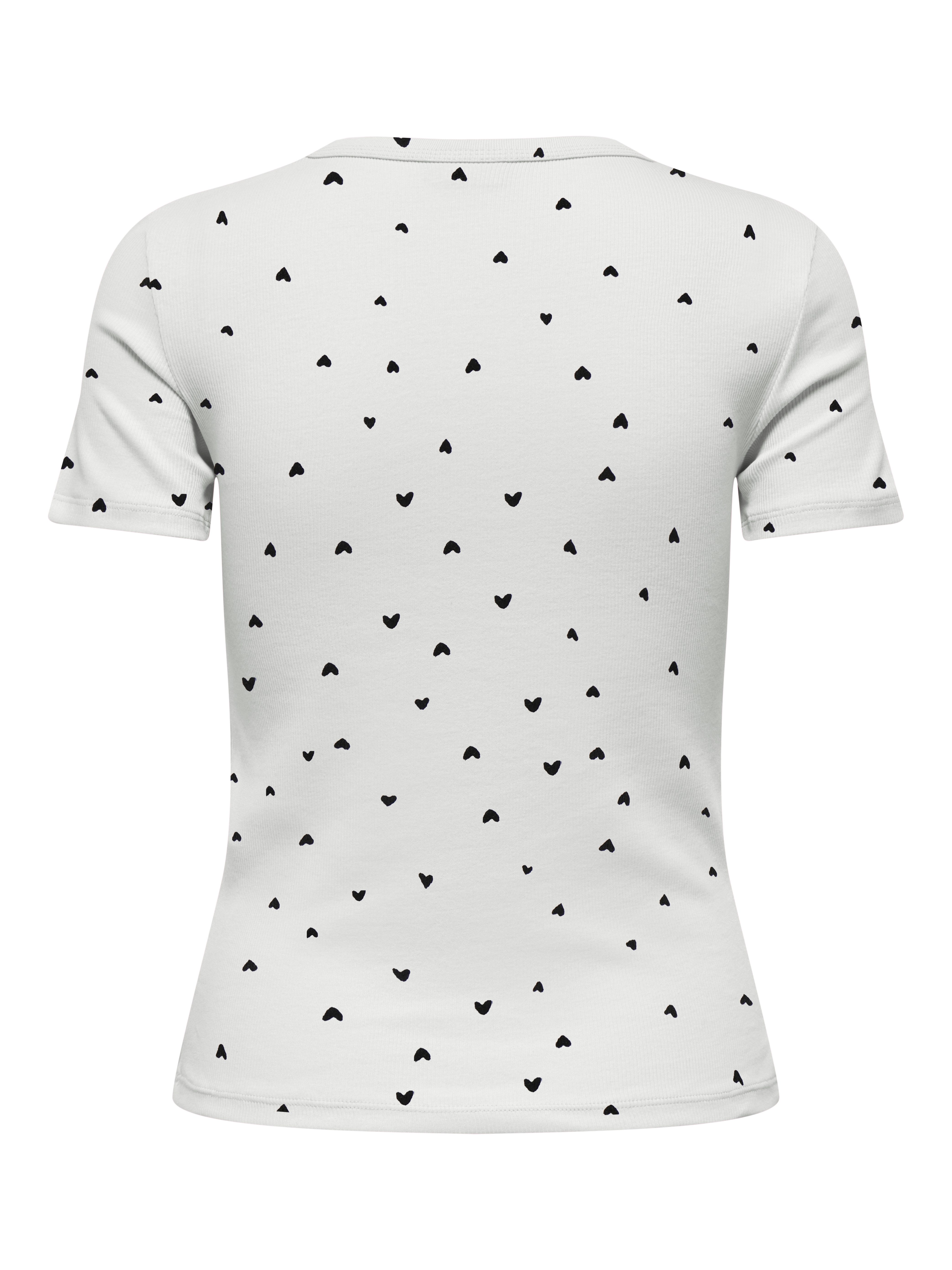 JDY Kurzarmshirt JDYLUCKY S/S O NECK TOP JRS DIA