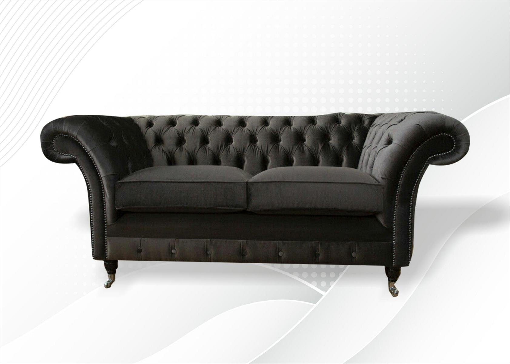 JVmoebel Chesterfield-Sofa, Chesterfield 2 Sitzer Couch 185 cm Sofa Design
