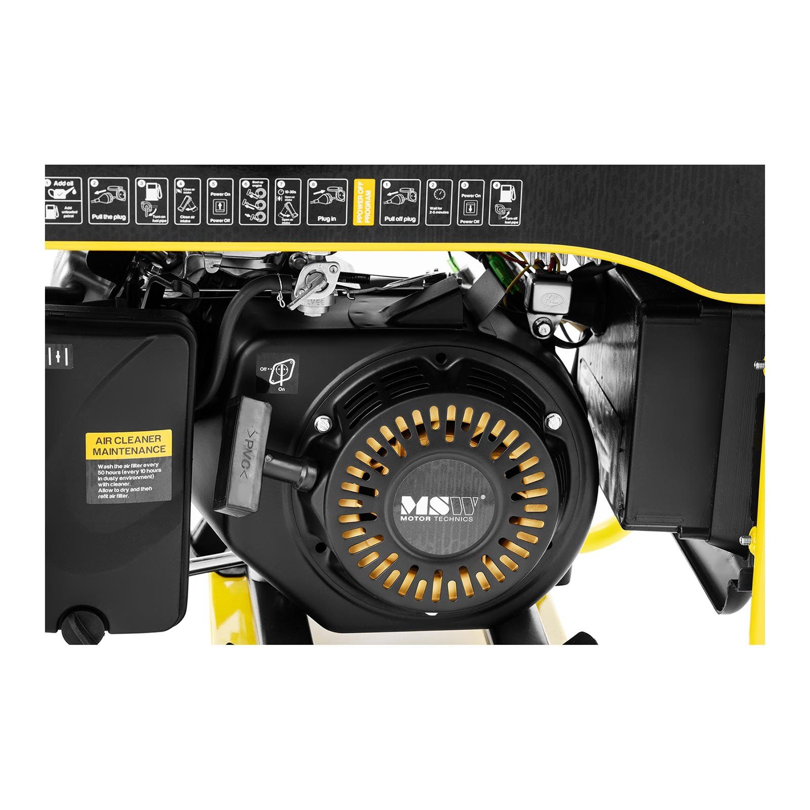 W MSW Stromaggregat V Generator Benzin Stromerzeuger Stromerzeuger Inverter 2500 AC 230