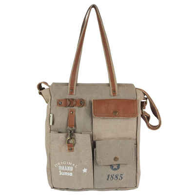 Sunsa Handtasche Vintage Handgelenktasche Handtasche mit viele Fächer große Shopper, XXL Vintage Tasche
