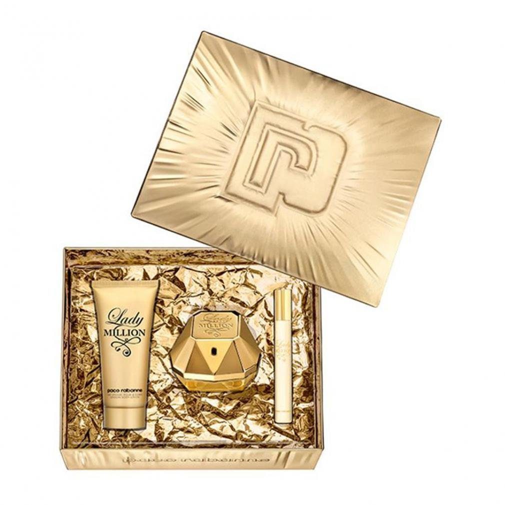Haushalt Parfums paco rabanne Duft-Set Paco Rabanne Lady Million Fabulous Eau Parfum 80ml+ Bodylotion 75ml