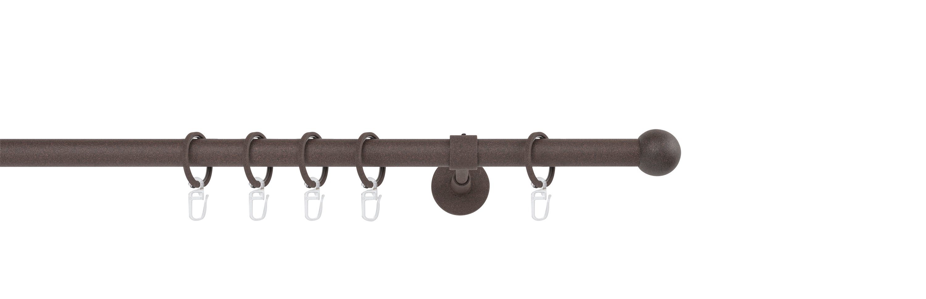 ondeco Gardinenstange Rundrohr Wandabstand 14cm Ball, Ø 20 mm, 1-läufig-läu günstig online kaufen