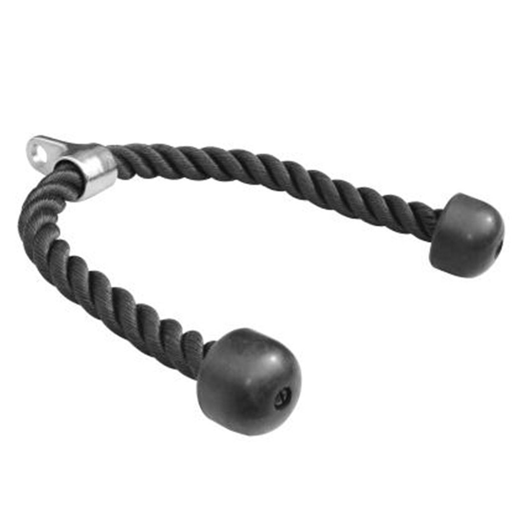 Sporttrend 24 Trainingshilfe Seilzug Set - Trizeps Seil + Latzugstange