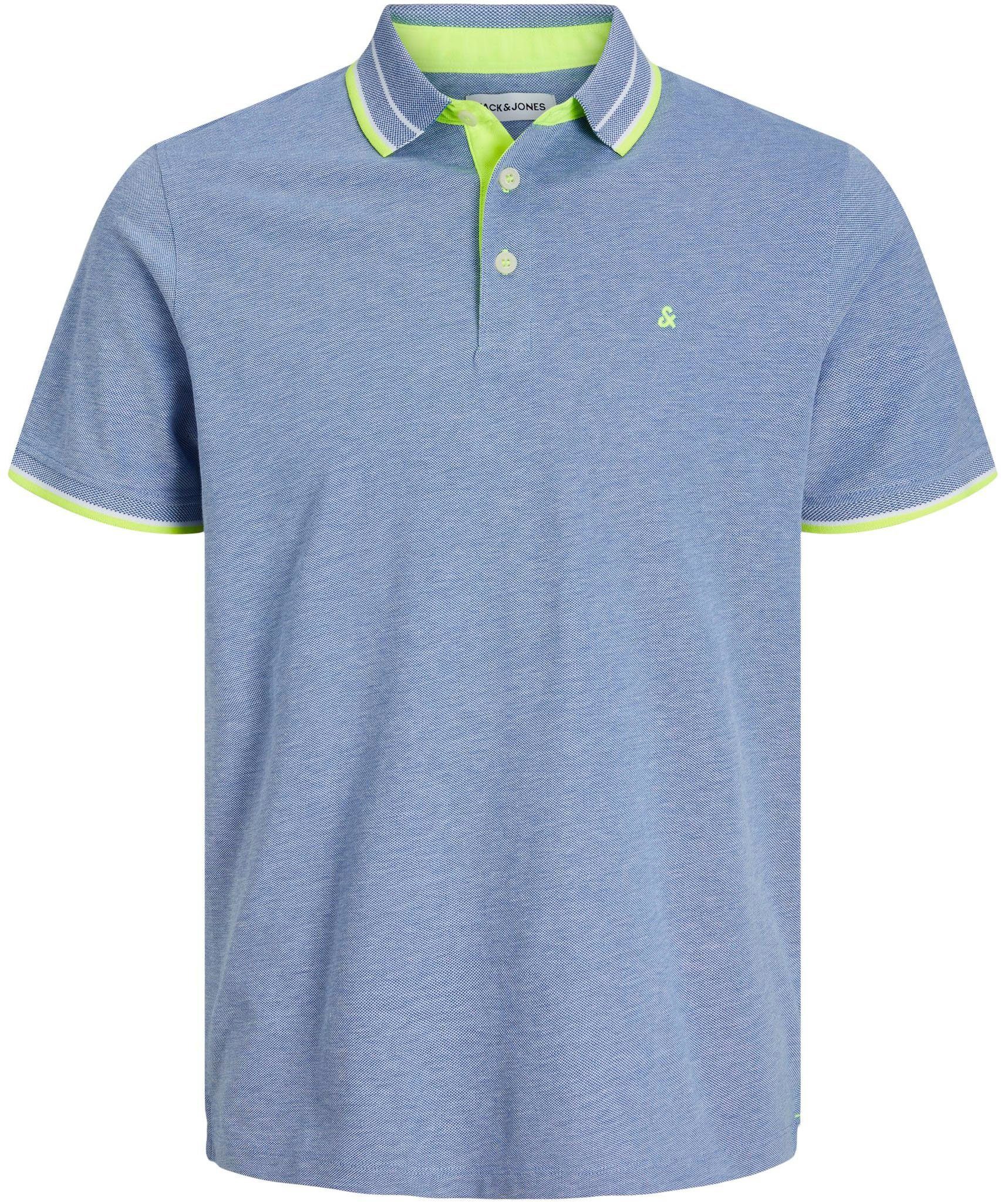 Jack & Jones POLO Poloshirt Bright Cobalt JJEPAULOS SS NOOS