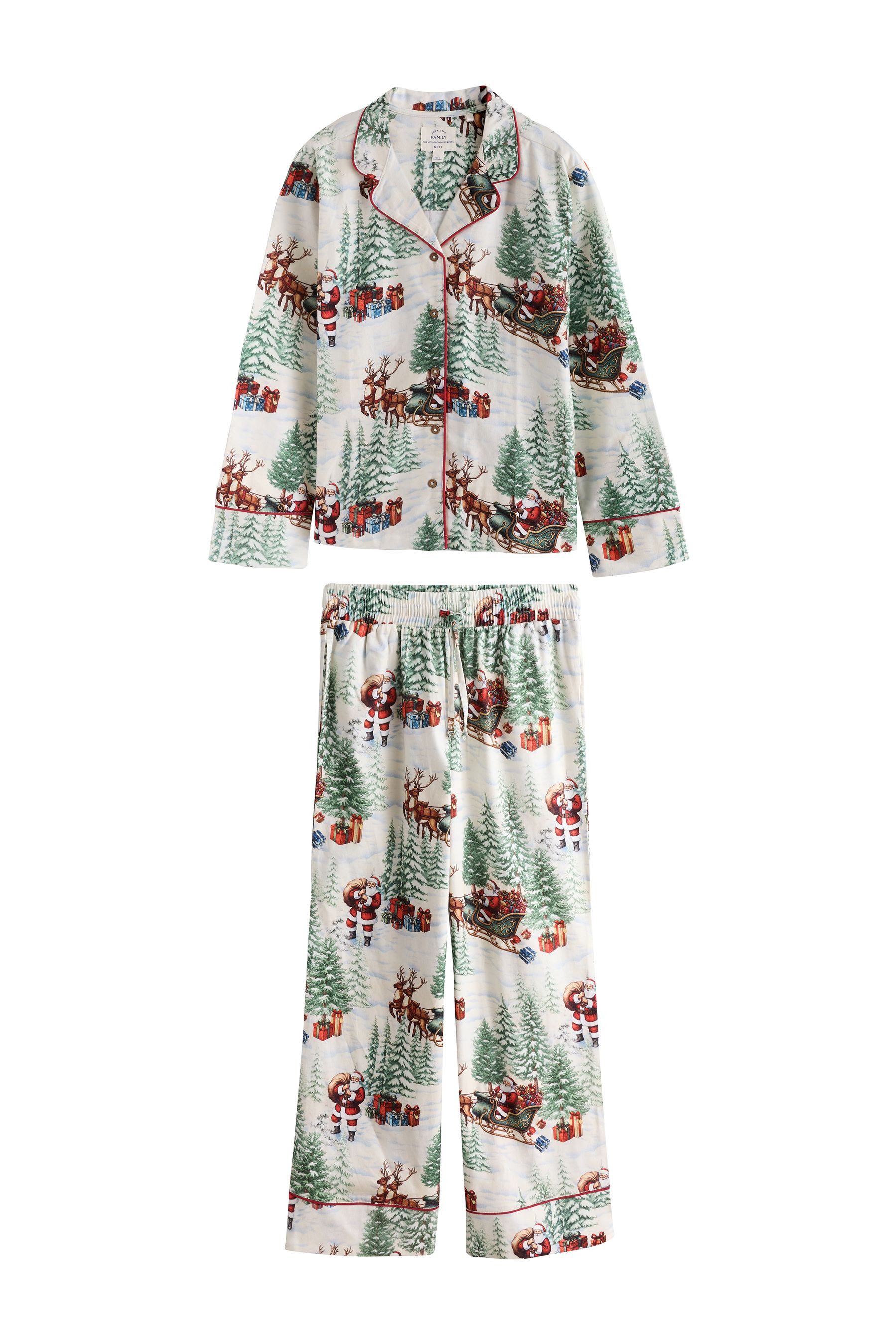 Next Pyjama Geknöpfter Flanell-Schlafanzug, Familienkollektion (2 tlg)