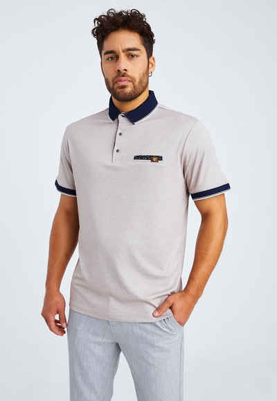 Leif Nelson T-Shirt Herren T-Shirt Polo LN-55420 normal