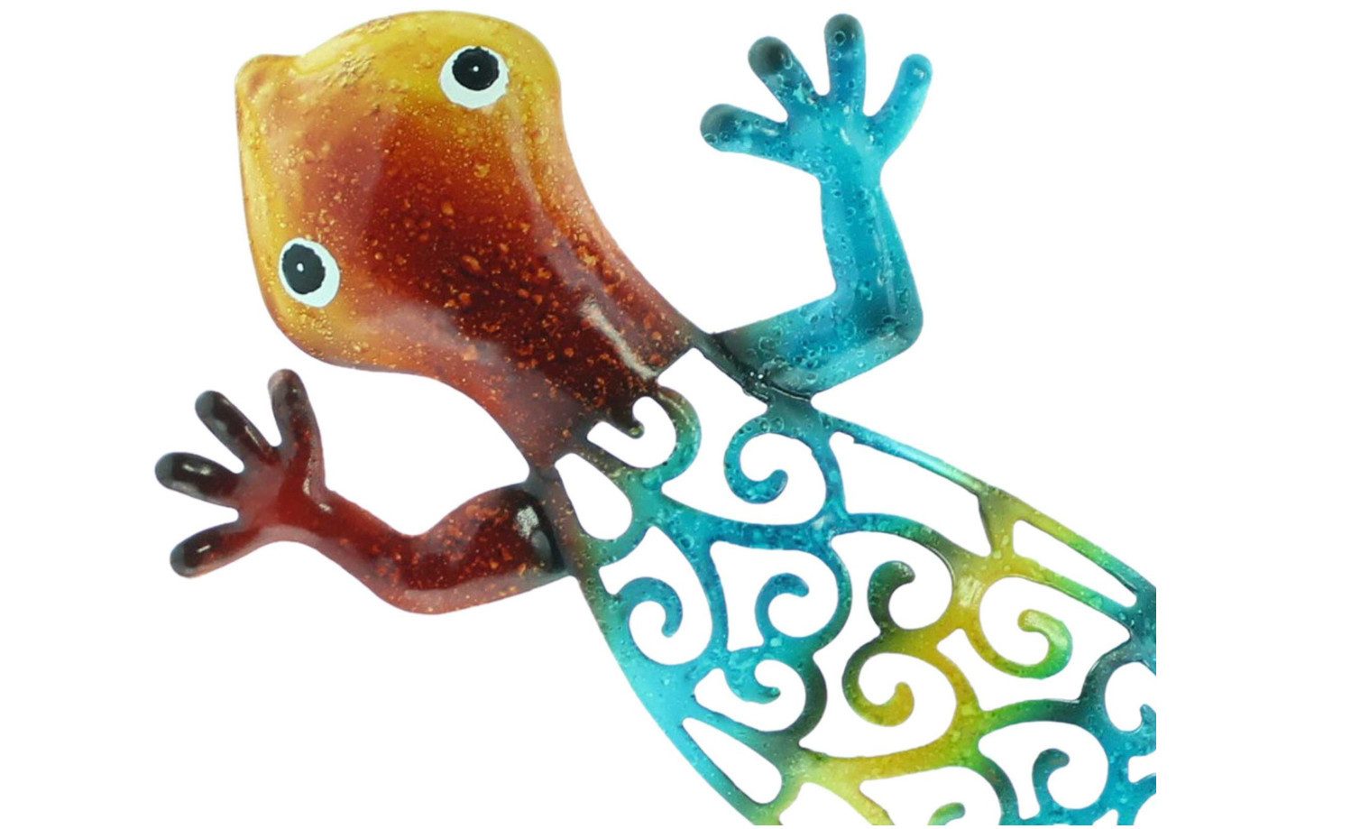 Frank Flechtwaren Wanddekoobjekt Gecko 31cm