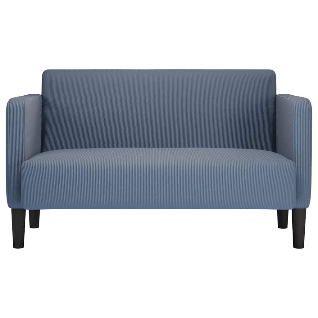 vidaXL Sofa Zweisitzer-Sofa Blau 109 cm günstig online kaufen