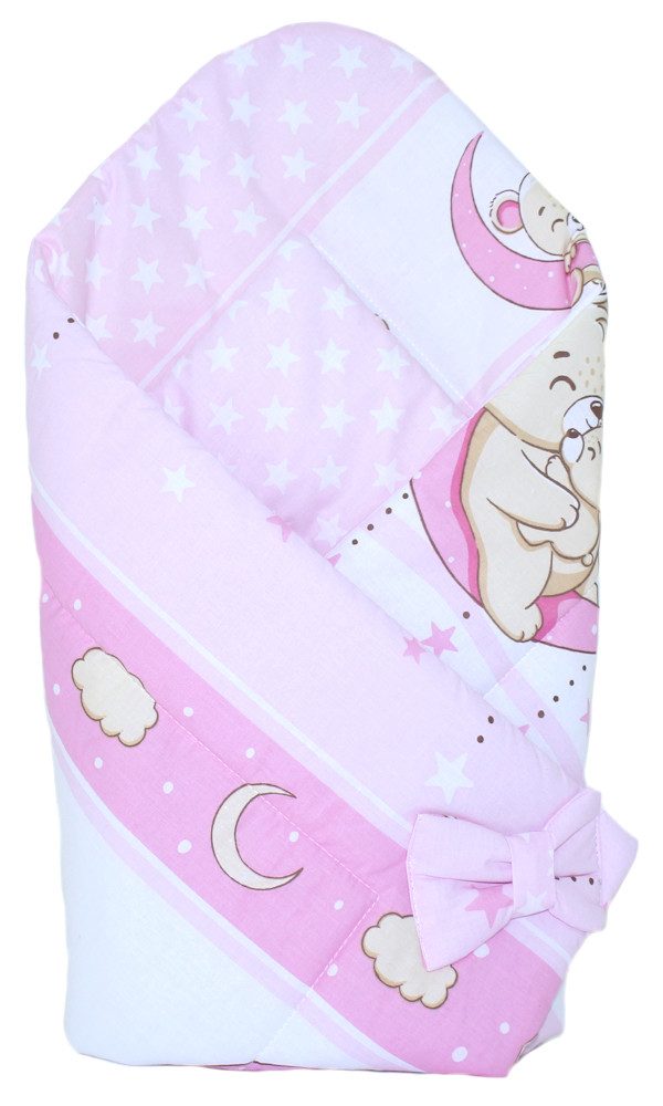 Einschlagdecke Baby Hörnchen Steckkissen Einschlagdecke Babydecke Baumwolle, Primawela