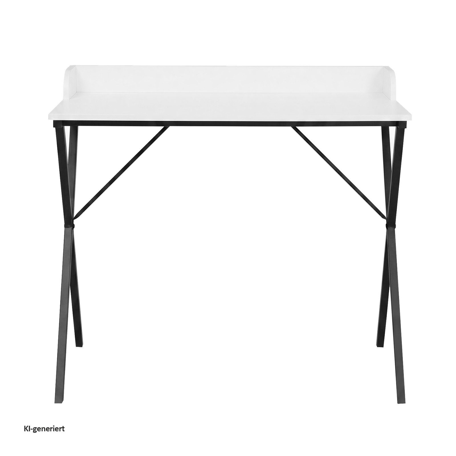 HTI-Living Schreibtisch Cedrik Weiß-Schwarz (Stück, 1-St., 1 Schreibtisch) – Bild 3 von 4