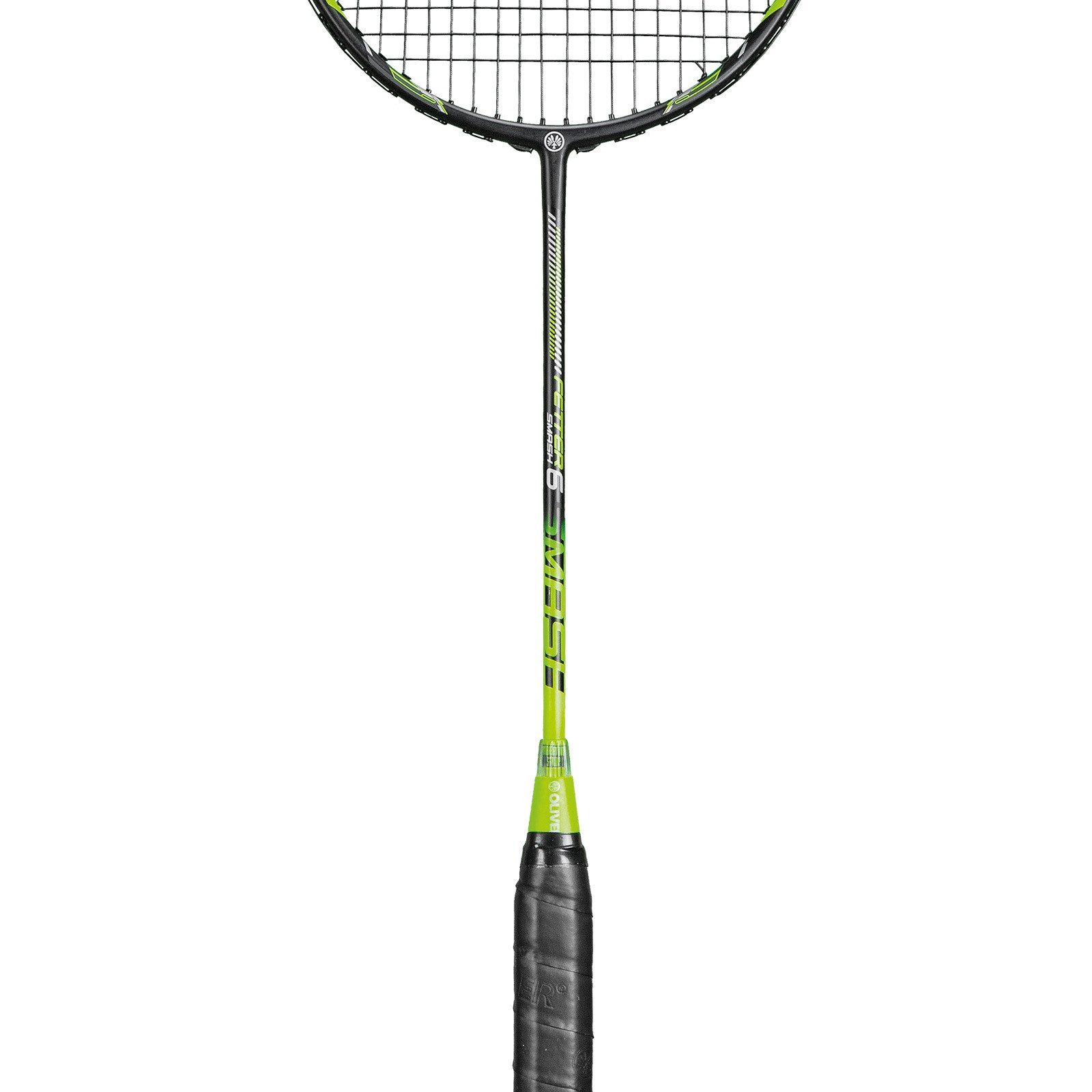 Oliver Badmintonschläger Fetter Smash 6 84g schwarz/neon - besaitet