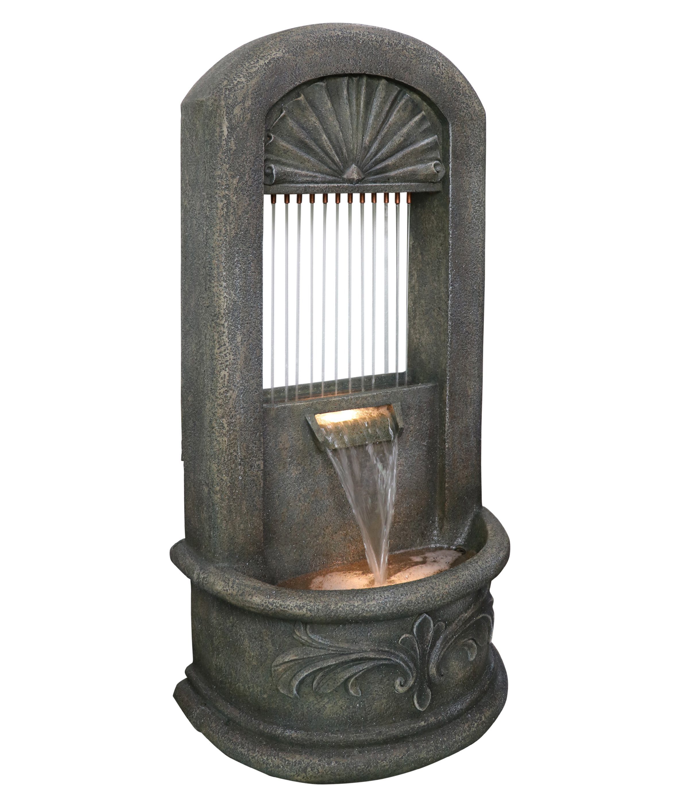 Dehner Gartenbrunnen »Luzern mit LEDBeleuchtung, ca. 30.5 x 49 x 102