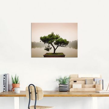 Artland Wandbild Chinesischer Bonsaibaum, Bäume (1 St), als Alubild, Outdoorbild, Leinwandbild, Poster, Wandaufkleber