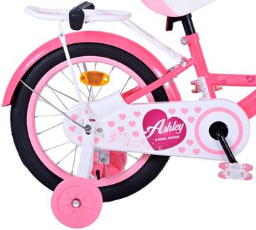 Volare Kinderfahrrad Kinderfahrrad Ashley Fahrrad für Mädchen 16 Zoll Kinderrad in Rosa/Rot
