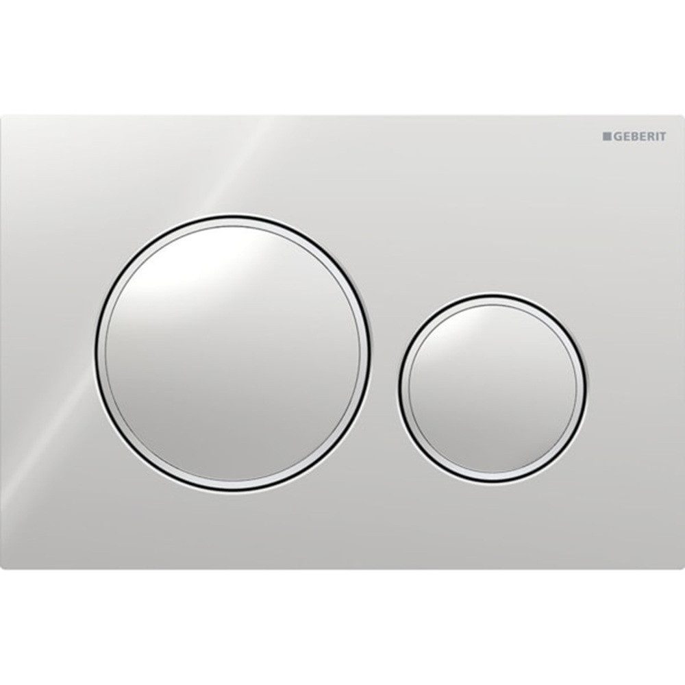 GEBERIT Betätigungsplatte GE BetPl. SIGMA20, für 2-Mengen-Sp. glanzchrom/mattchrom/glanzchrom