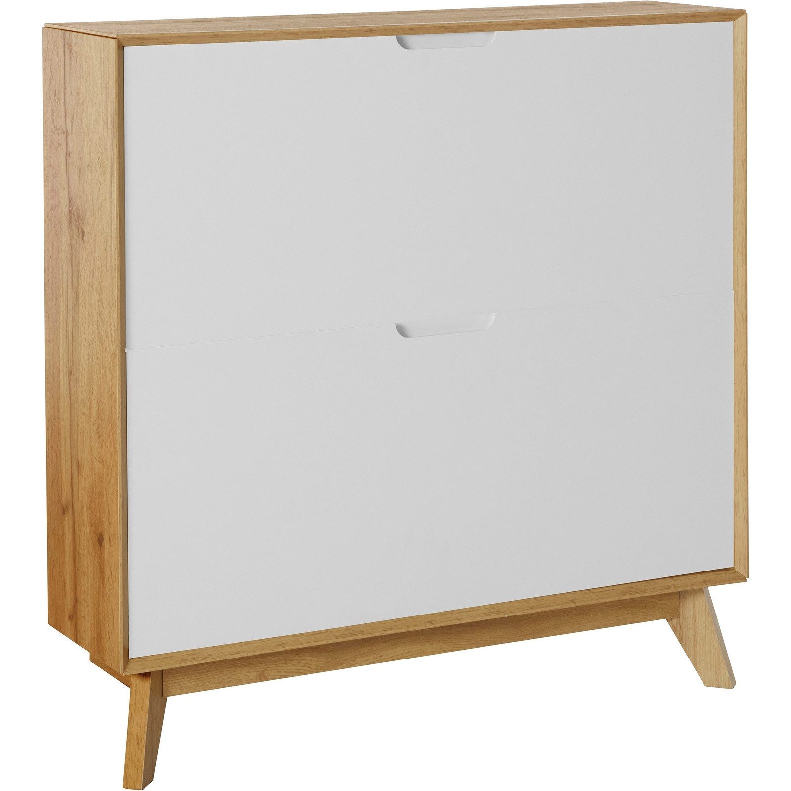 freiraum Schuhkipper Essen, in Eiche-Dekor / Weiß - 89x90x24cm (BxHxT)