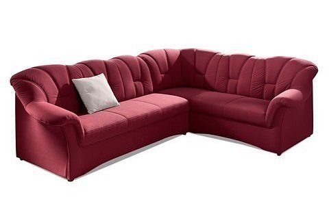 DOMO collection Ecksofa Papenburg B/T/H: 242/190/84 cm L-Form, wahlweise mit Bettfunktion, Langer Schenkel links oder rechts