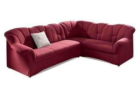 DOMO collection Ecksofa Papenburg B/T/H: 242/190/84 cm, wahlweise mit Bettfunktion, Langer Schenkel links oder rechts