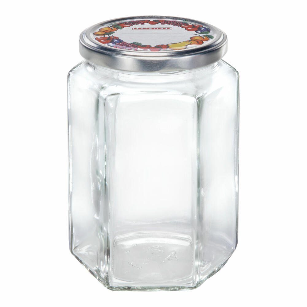 Leifheit Glas, (1-tlg) Einmachglas 770 Sechskantglas ml,