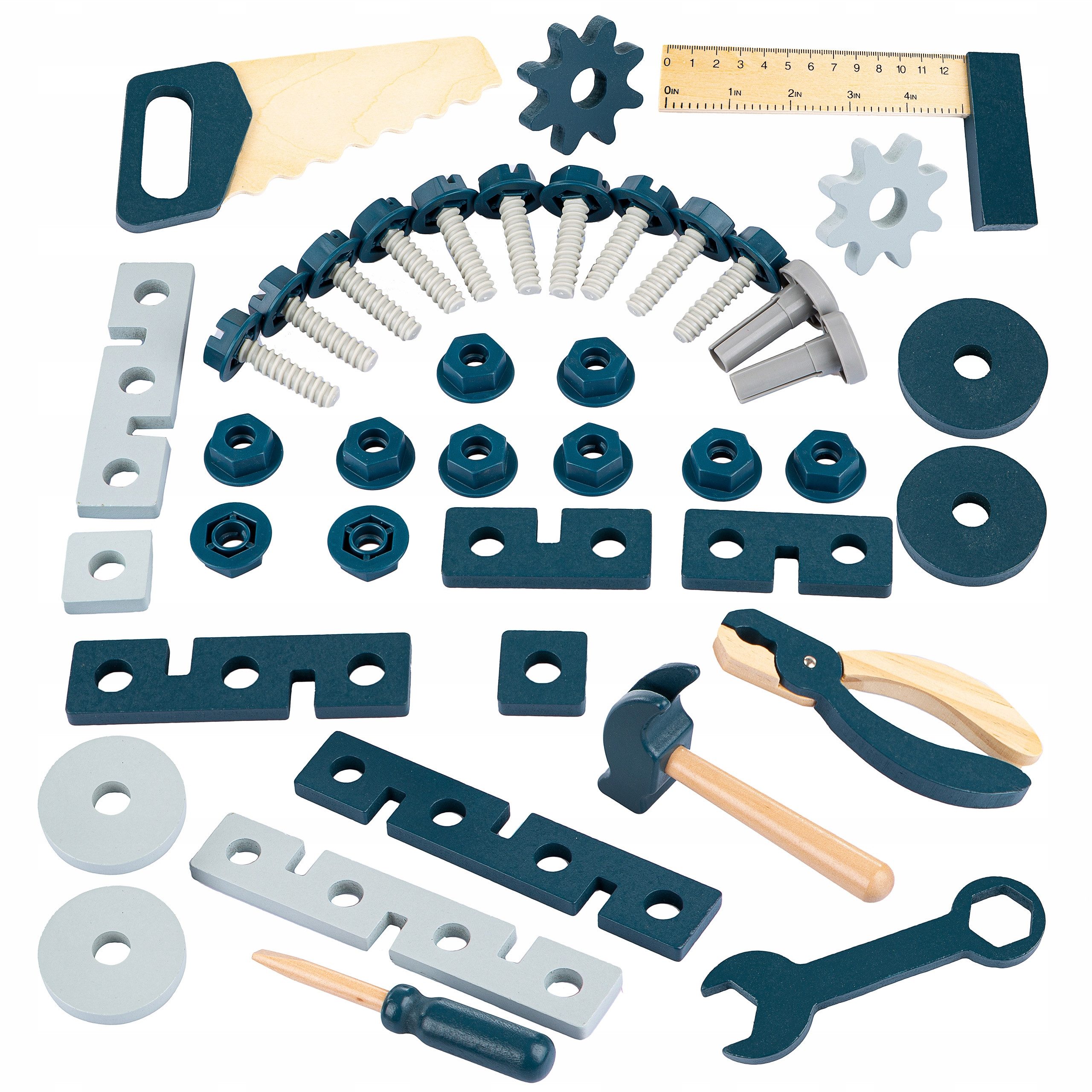 kinderplay Kinder-Werkzeug-Set Holz Werkzeugset für Kinder – Spielend lerne günstig online kaufen