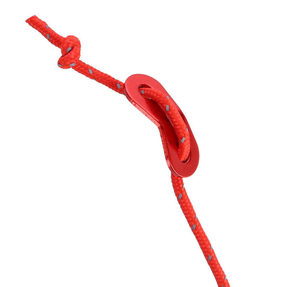 NILS CAMP Spanngurt Abspannleinen Zeltschnüre Spannseile (Spar-Set, 8-St., 415 cm reflektierend) reflektierend, Alu-Spanner, inkl. Tasche