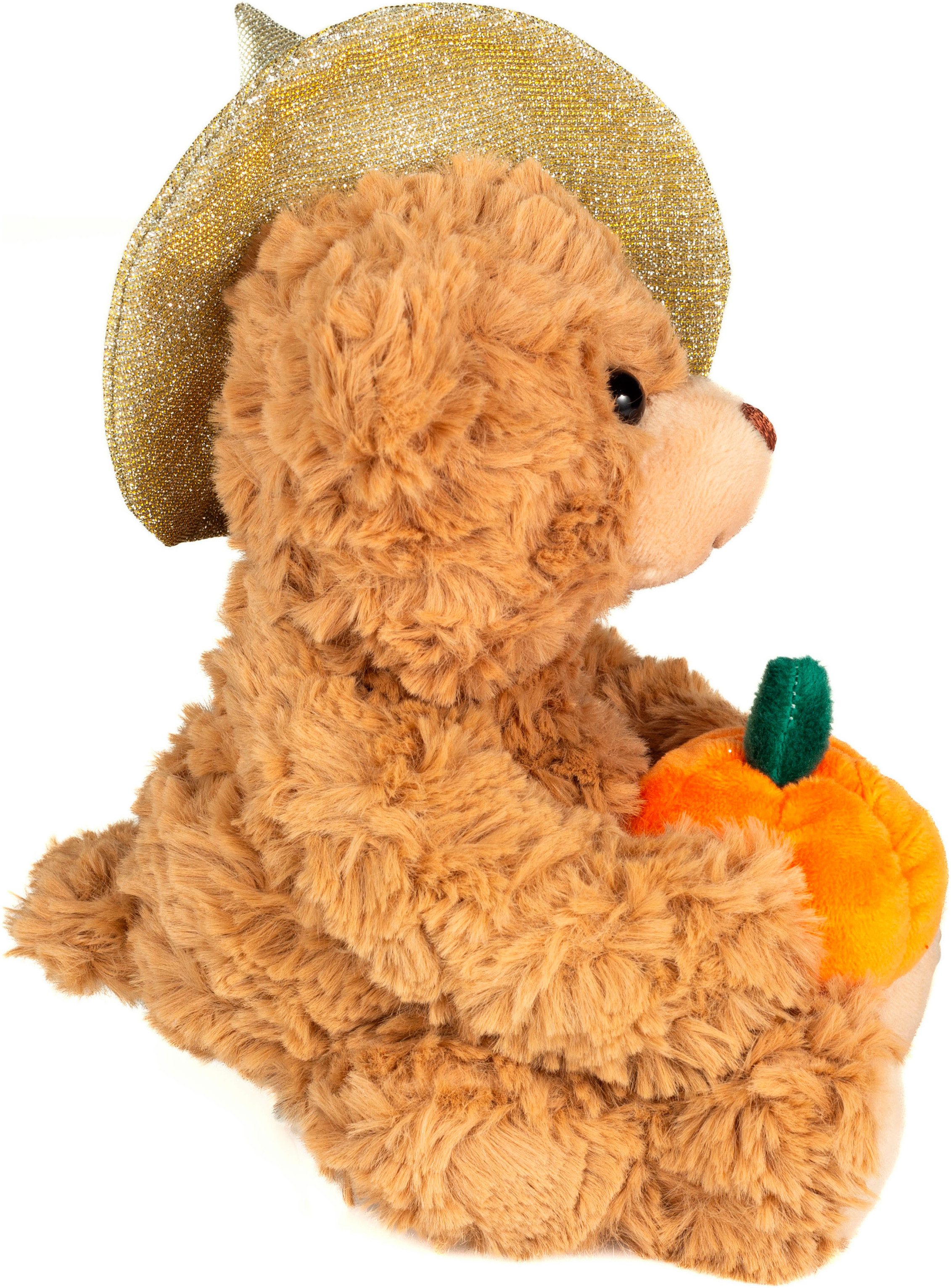 Teddy Hermann® Kuscheltier Halloween Teddy mit Kürbis, 20 cm