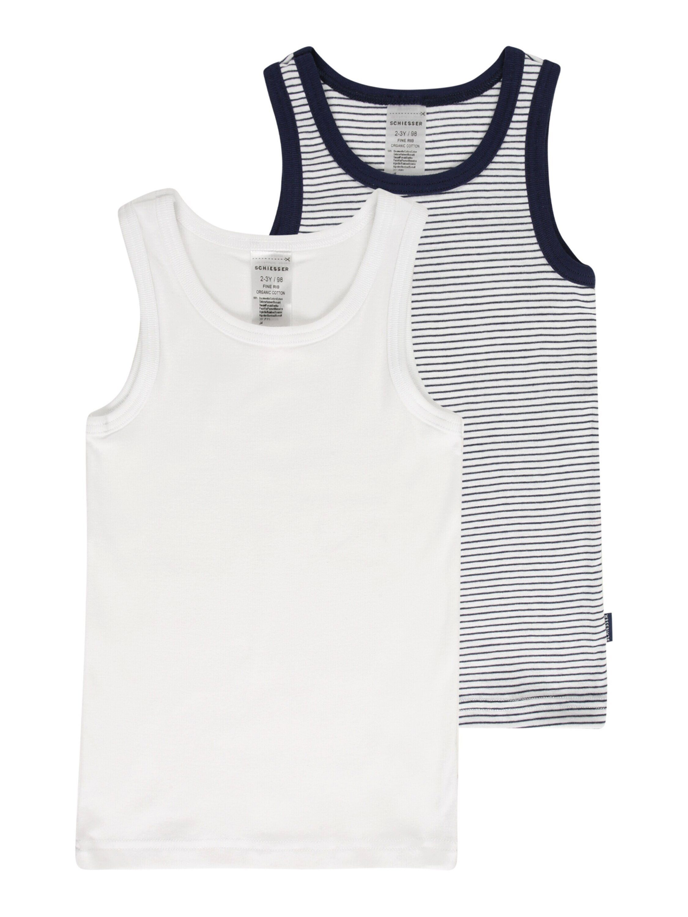 Schiesser Unterhemd (2-St) Plain/ohne Details