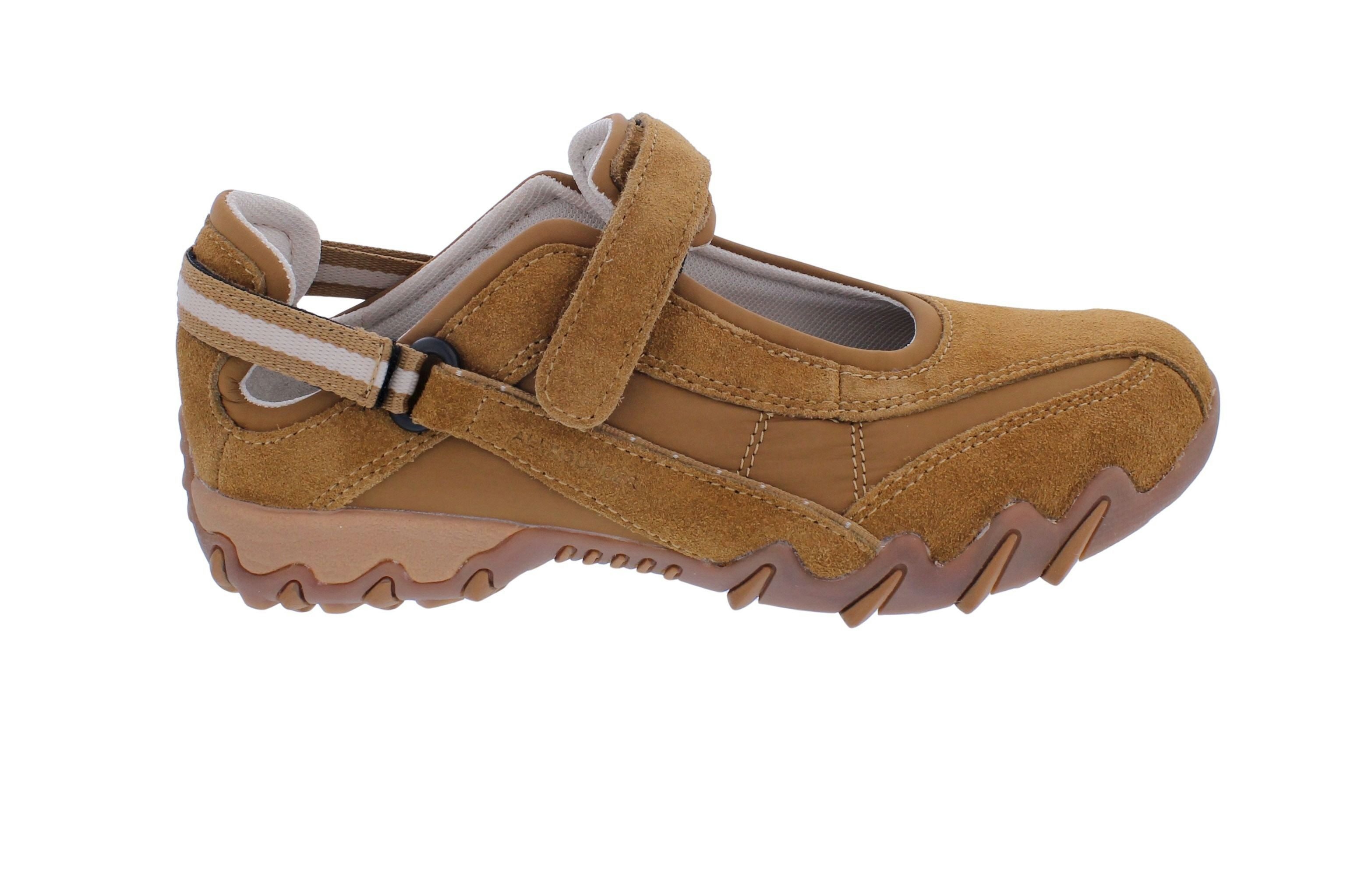 Allrounder Allrounder Sneaker Niro 35/ 11, Velourleder mit Nylon-Stoff, Braun, Fu Klettschuh