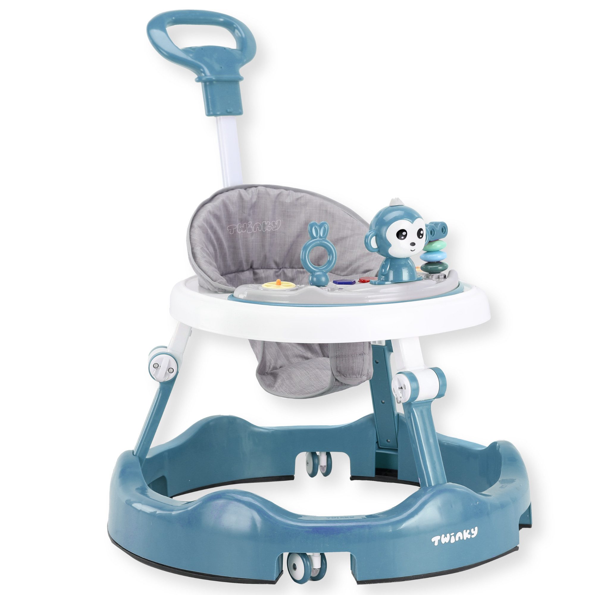 TWINKY Babywalker Höhenverstellbarer 4 in 1 Lauflernhilfe Lauflernwagen, (Bedienungsanleitung für Babywalker)