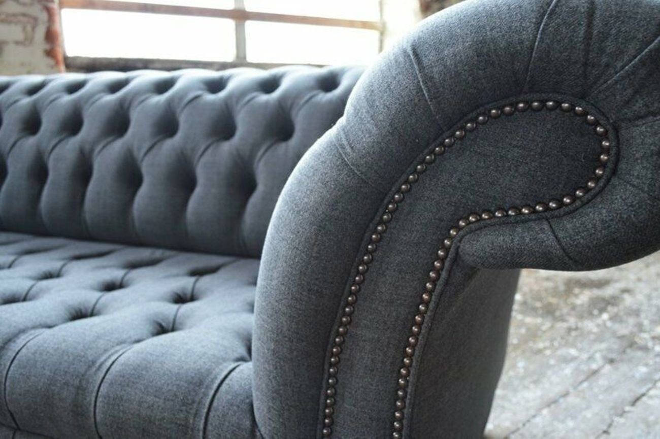 JVmoebel Sofa 3-Sitzer 3 SITZER Chesterfield Designer Polster Sofas Couchen