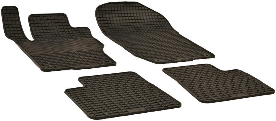 WALSER Passform-Fußmatten (4 St), für Mercedes GL, M-Klasse Geländewagen,  z.B. für Mercedes-Benz GLE, M-Klasse, GLE Coupe