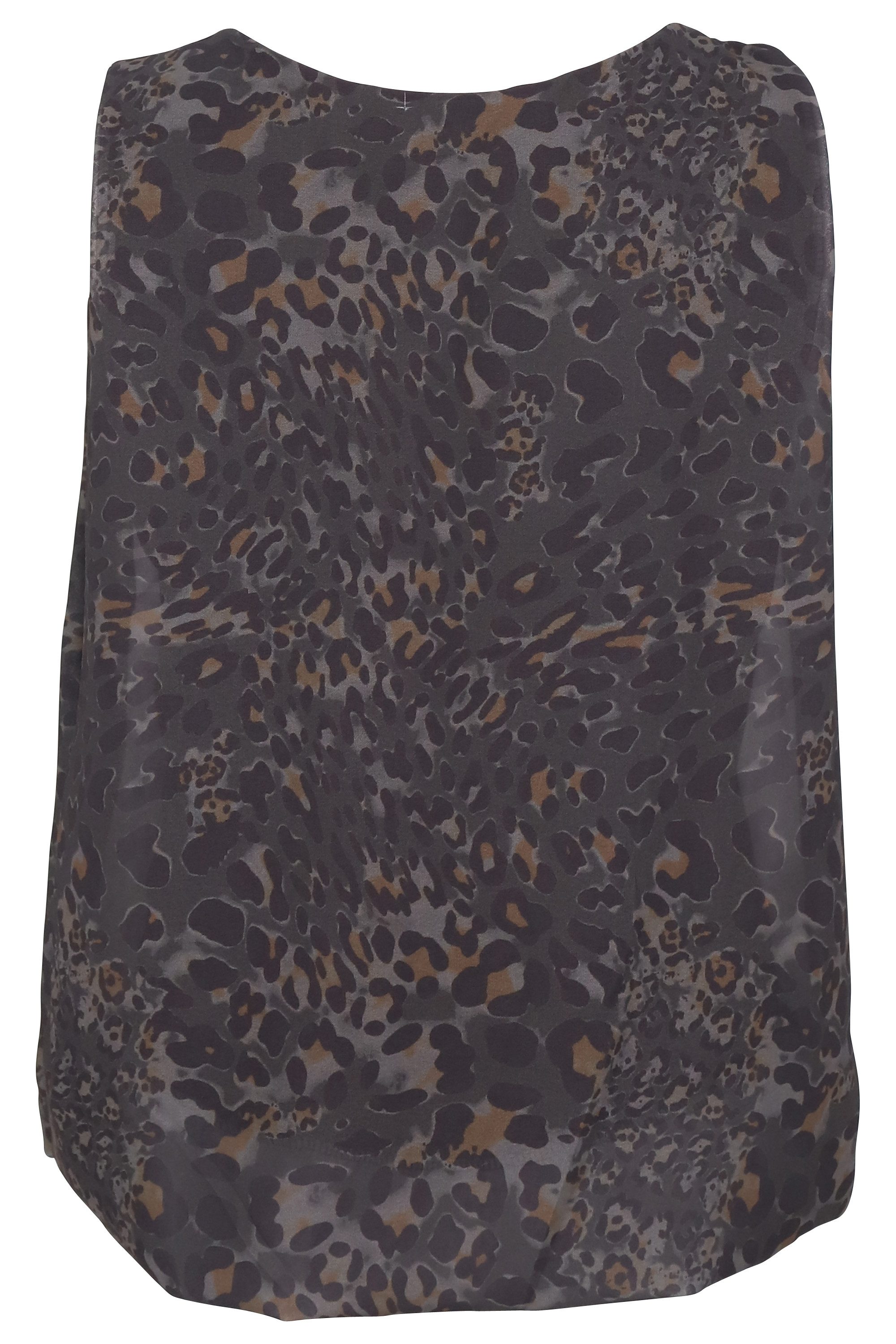 malito more than fashion Chiffonbluse 6879 Blusentop mit Rundhals-Ausschnit günstig online kaufen