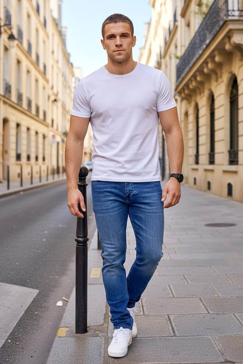 Reslad Stretch-Jeans Reslad Jeans Herren Regular Fit Hose Jeanshose RS-2125 günstig online kaufen