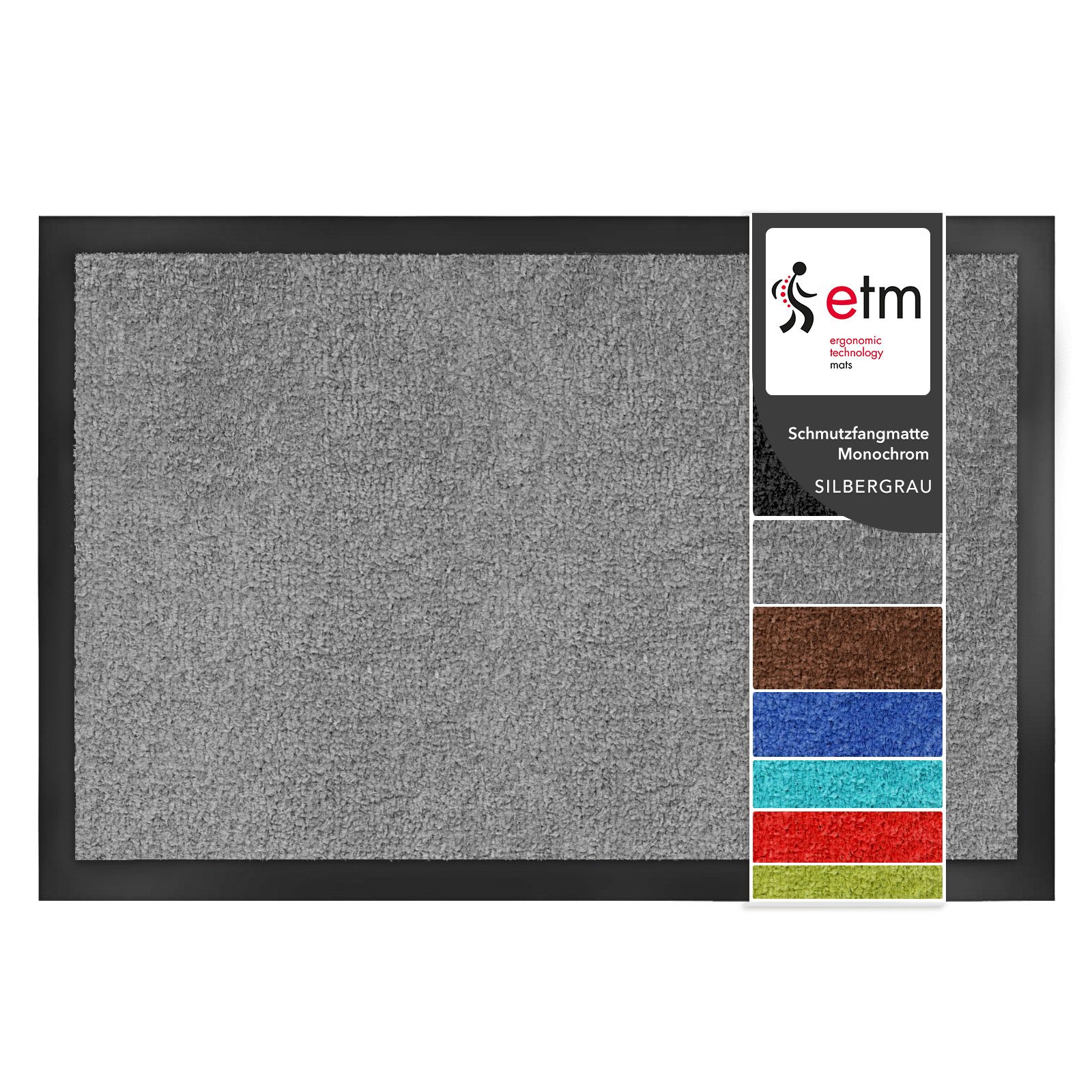Floordirekt Fußmatte Monochrom, Rutschfeste Schmutzfangmatte Indoor, 30°C M günstig online kaufen