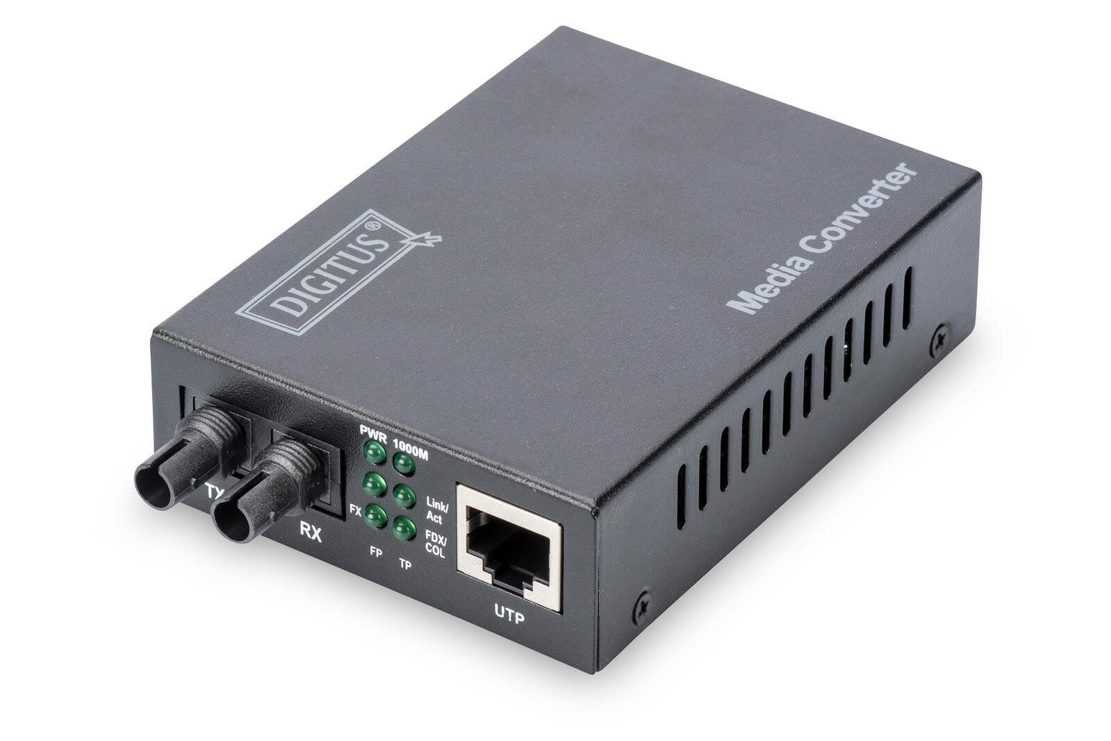 Digitus PC-Lüfter Hub Gigabit Medienkonverter, RJ45 / ST