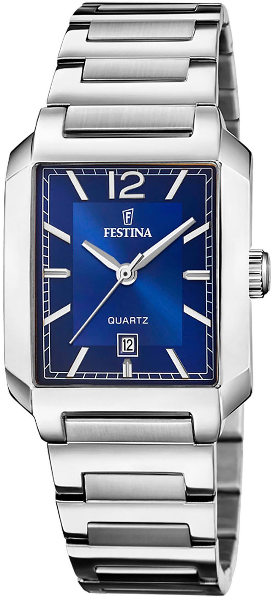 Festina Quarzuhr On The Square F20679/3, Armbanduhr, Damenuhr, Edelstahlarm günstig online kaufen
