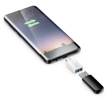 deleyCON deleyCON 2x USB-A auf USB_C OTG Adapter Handy Smartphone Tablet Smartphone-Adapter