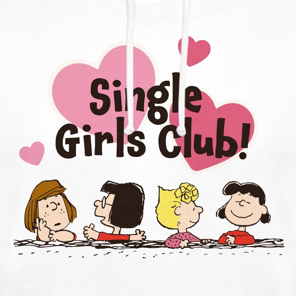 Spreadshirt Hoodie Peanuts Single Girls Club Lucy & Ihre Freundinnen Unisex Hoodie (1-tlg)