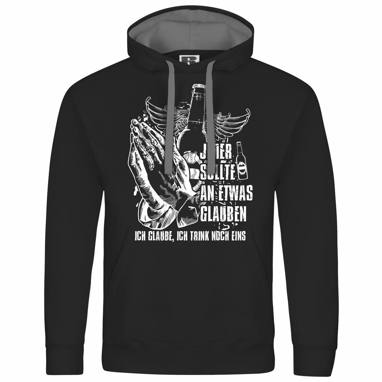 deinshirt Kapuzenpullover Herren Kapuzenpullover Ich glaube günstig online kaufen