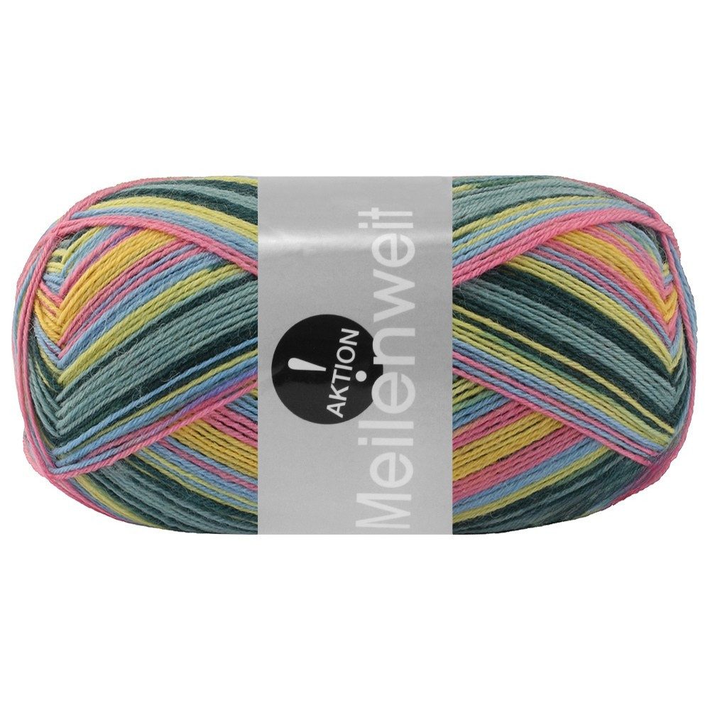 LANA GROSSA MEILENWEIT 100 g AKTION Häkelwolle, 420 m (hochwertige 4-fach Sockenwolle), 100 g