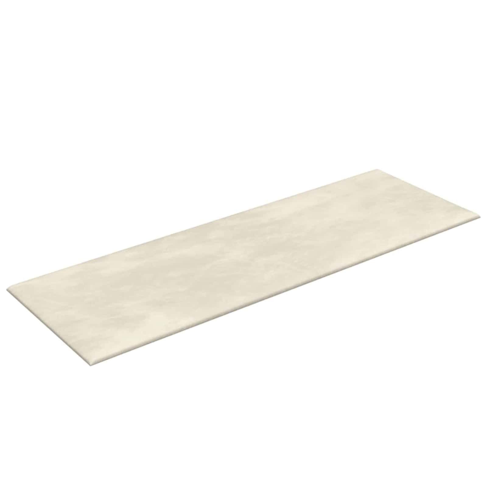 vidaXL Bett Wandkopfteilen 12 stk. Creme Samt (12-tlg)