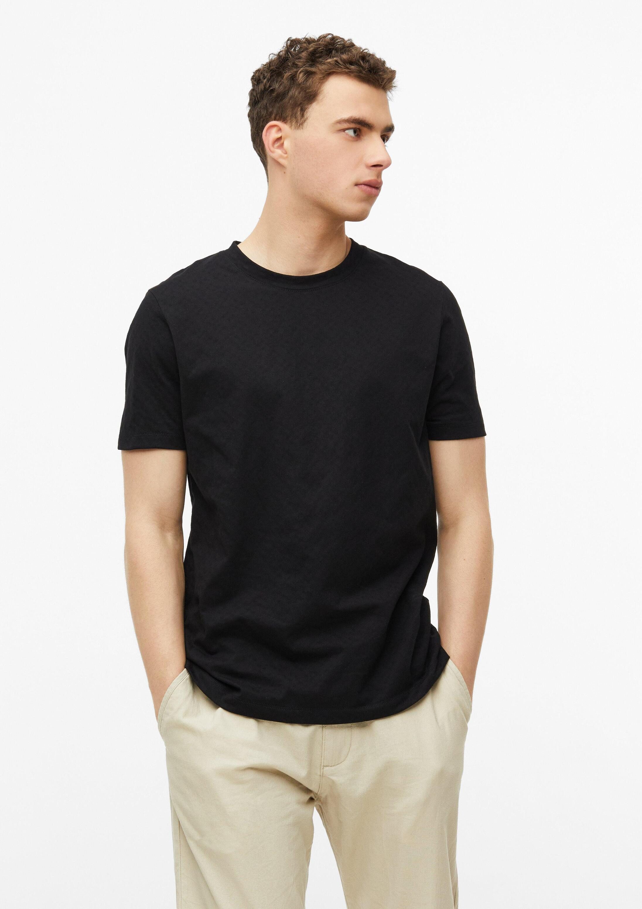 s.Oliver Kurzarmshirt T-Shirt T-Shirt mit Jacquard-Struktur