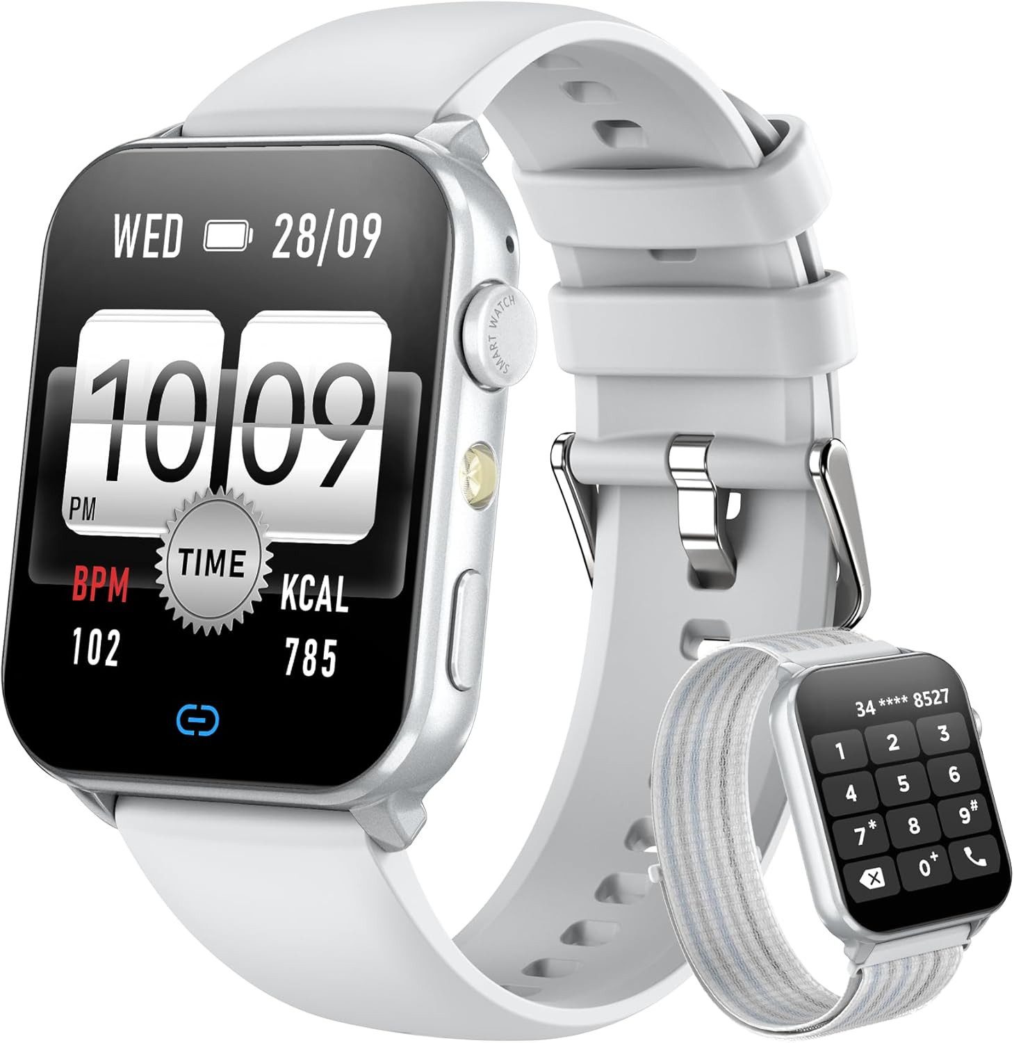 blackview R30MAX Smartwatch (4,8 cm, android ios), Smartwatch mit 1,91 Zoll Display Bluetooth Telefonie Fitness Uhr