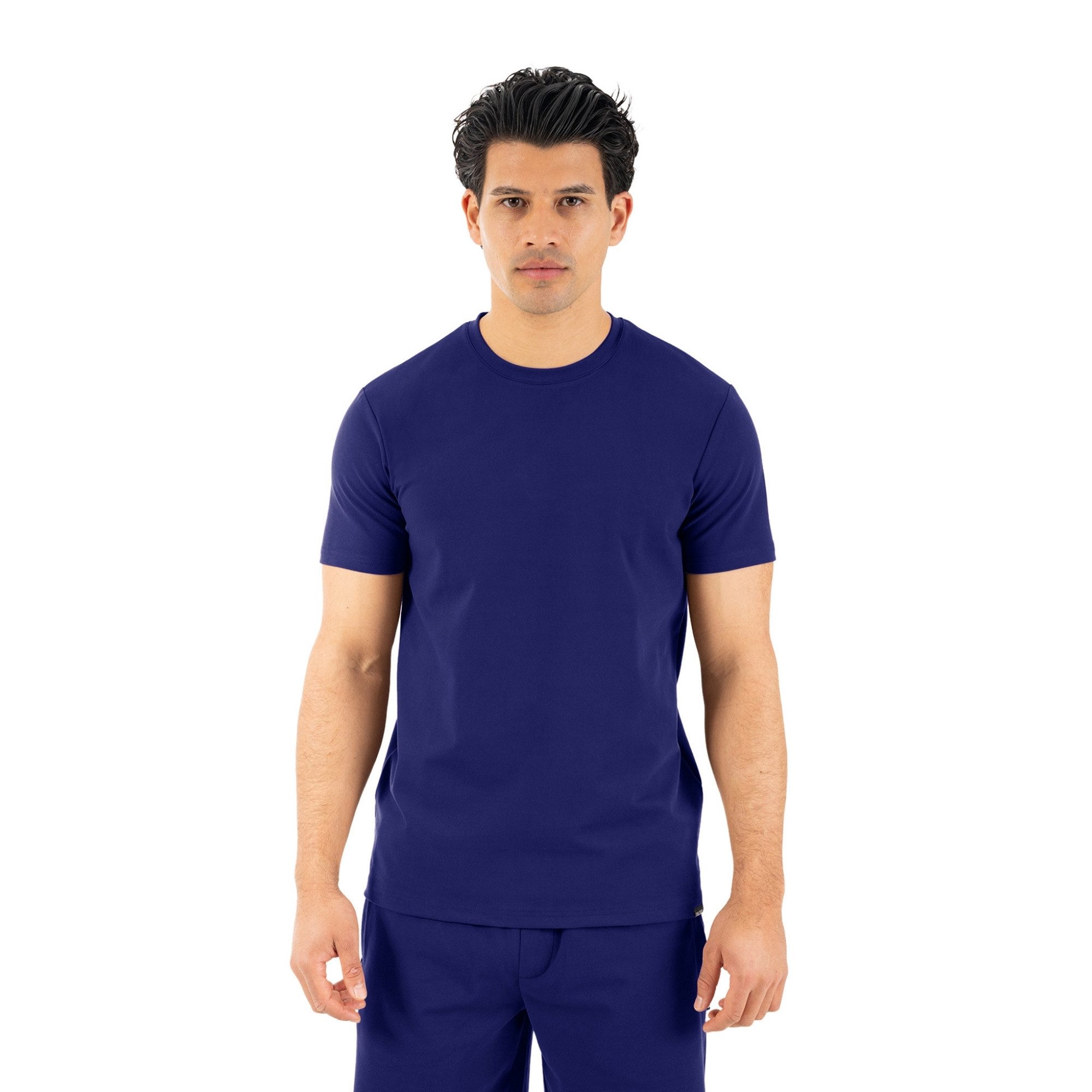 T-Shirt Micah, Atmungsaktives Shirt mit 3D Rubber Print, Kurzarm Shirt