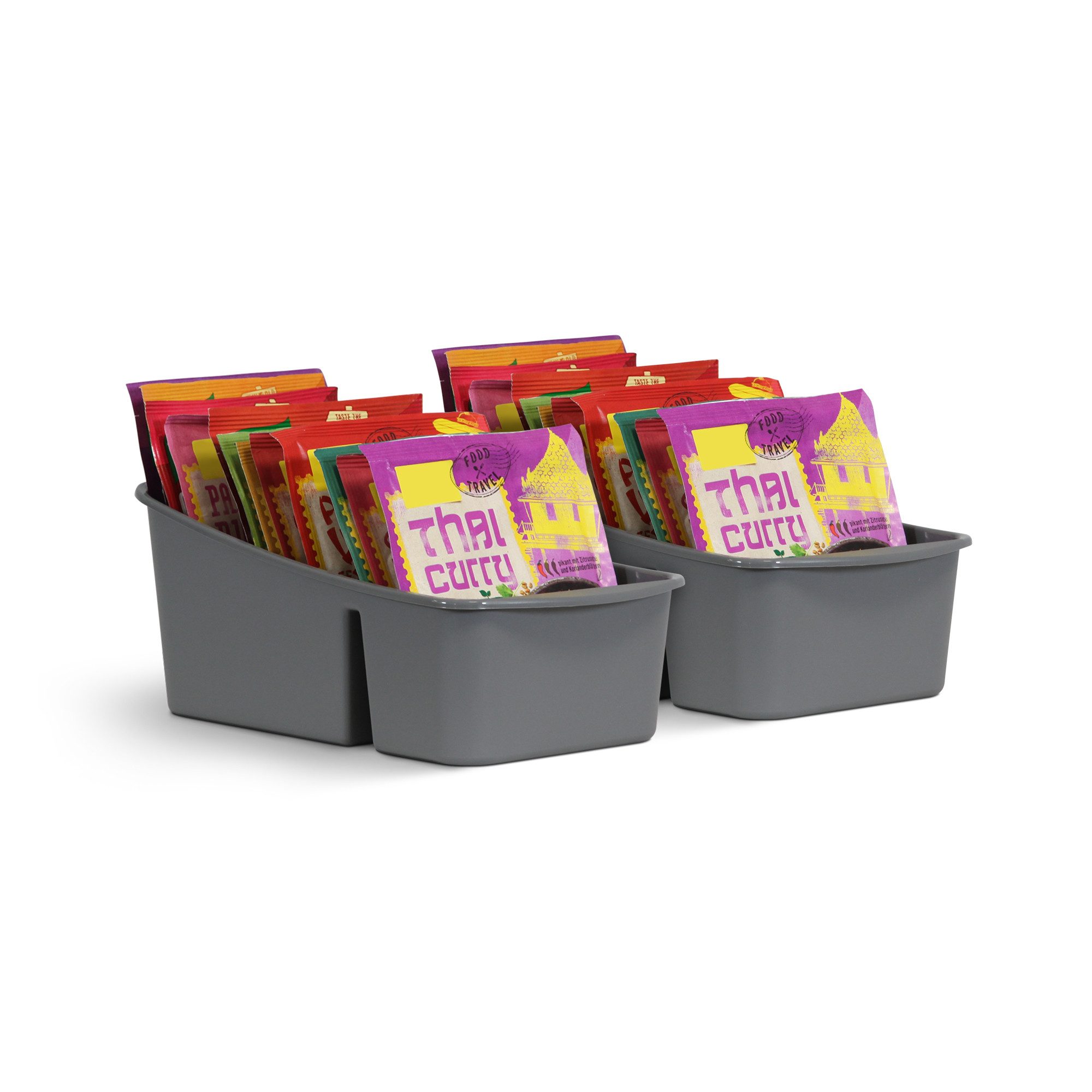 Pro Home Küchenorganizer-Set mit 3 Fächern, (2-tlg), Aufbewahrungsbox für T günstig online kaufen