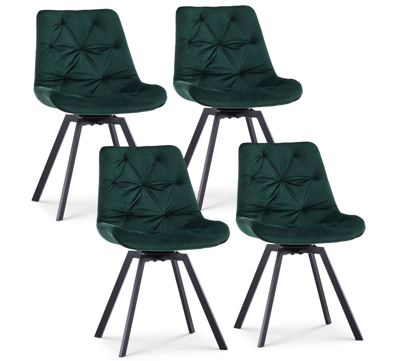 Ofcasa Esszimmerstuhl Samt-Drehstuhl (4er Set, 4 günstig online kaufen