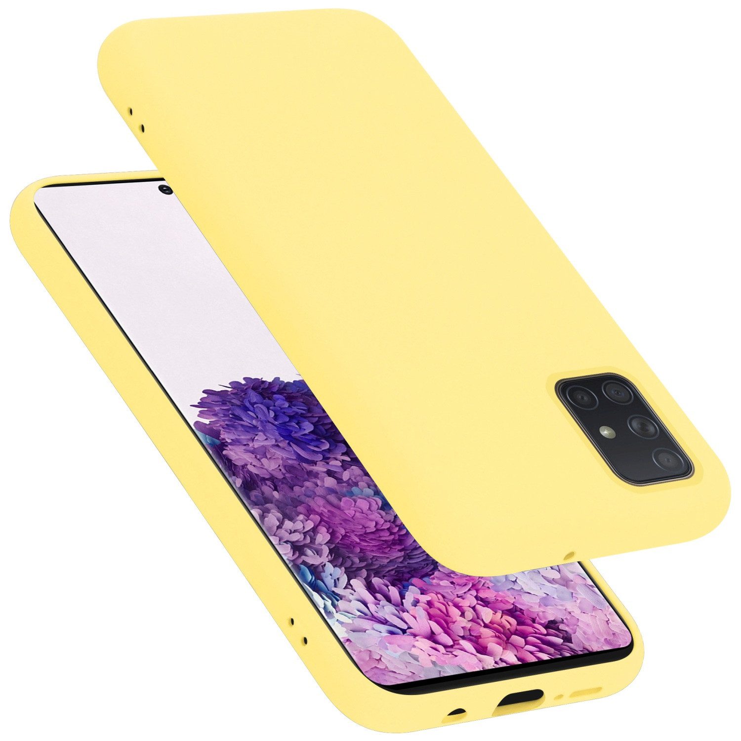 Cadorabo Handyhülle für Samsung Galaxy A71 4G Hülle Samsung Galaxy A71 4G, Flexible Hülle TPU Silikon Schutzhülle Back Cover Case